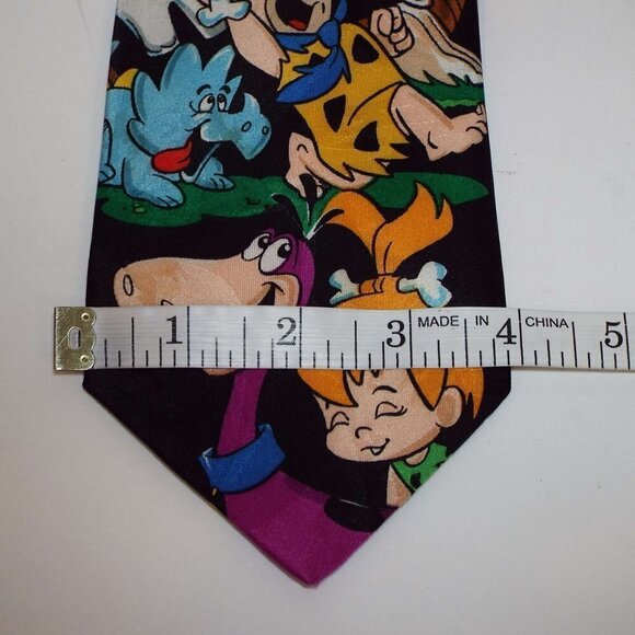 Vintage Hanna Barbera Fintstones Polyester Tie - Picture 5 of 10
